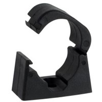 Univolt 20mm Black PVC Conduit Snap Saddle